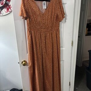 Torrid polka dot maxi dress 00x